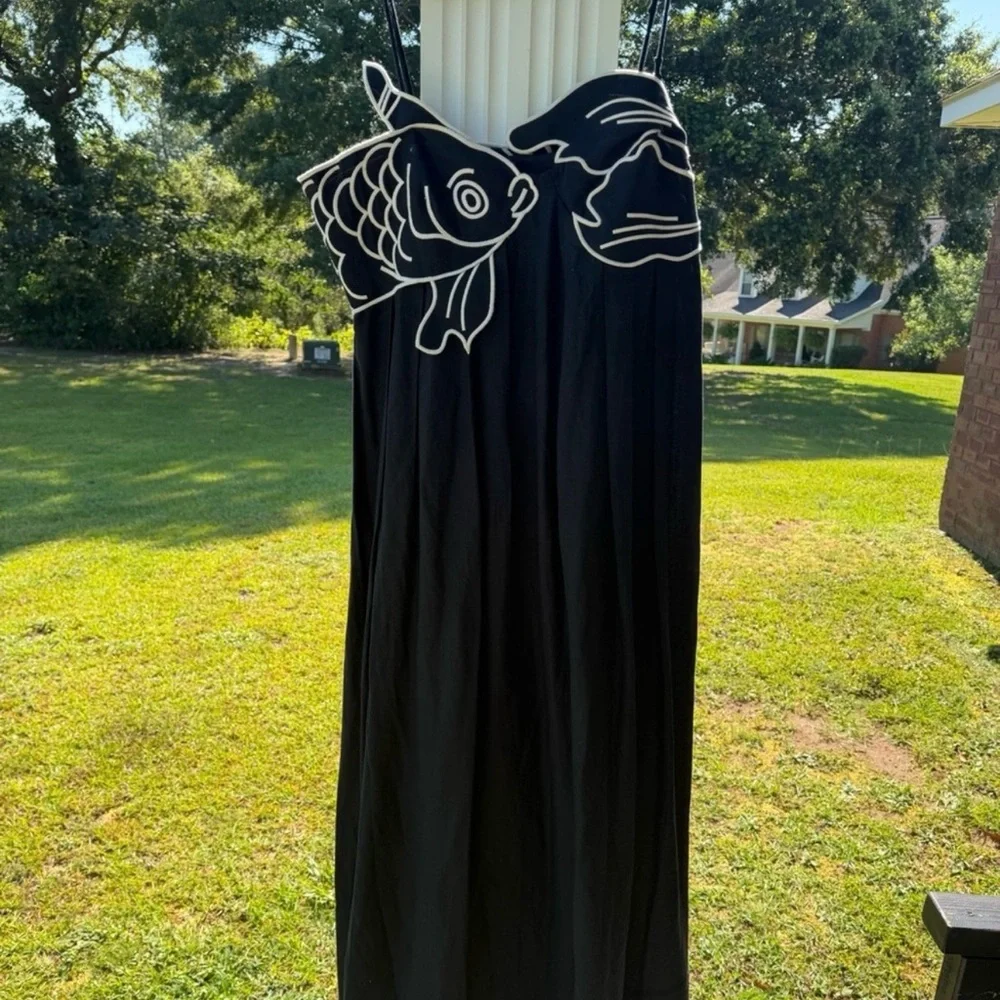 FARM Rio Black Fish Maxi Dress - Picture 5 of 8